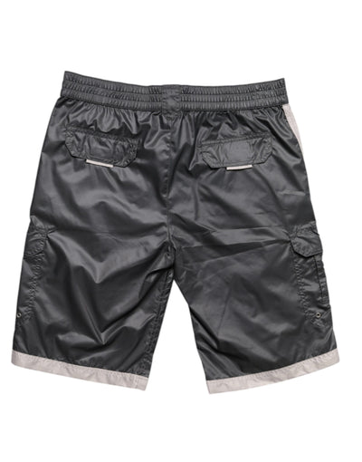 Dolce &amp; Gabbana Grijze Polyester Strandkleding Zwemshorts Badmode