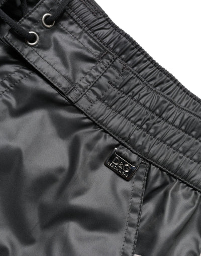 Dolce &amp; Gabbana Grijze Polyester Strandkleding Zwemshorts Badmode