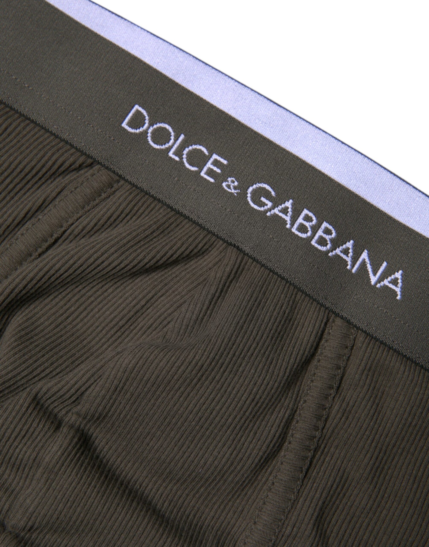Dolce &amp; Gabbana Grijze Katoenen Heren Mid Slip Slip Ondergoed