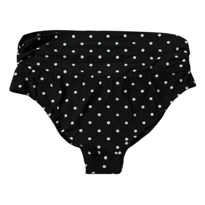 Bas de bikini noir à pois Dolce &amp; Gabbana