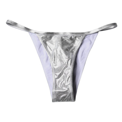 Bas de bikini Dolce &amp; Gabbana en polyester argenté