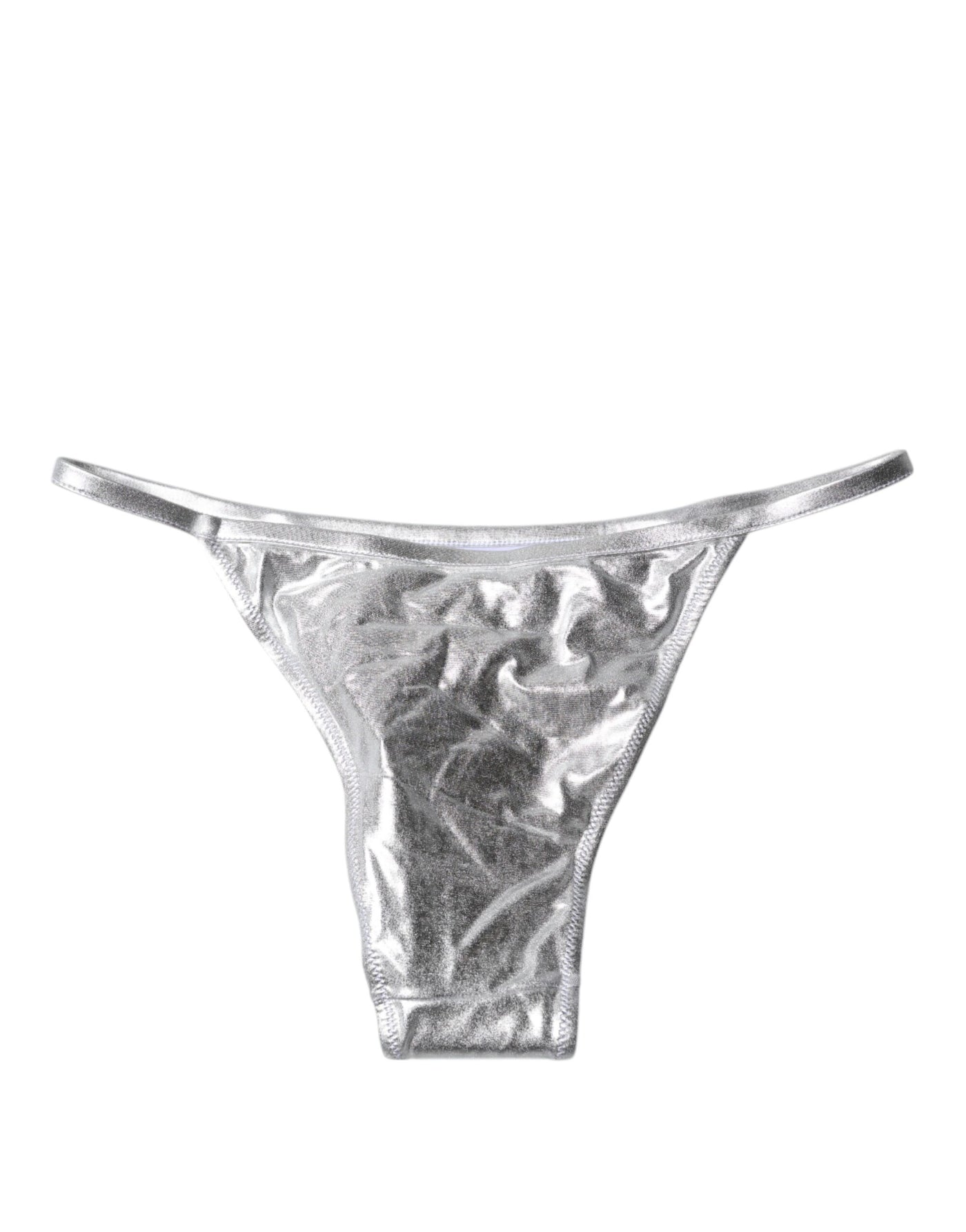 Bas de bikini Dolce &amp; Gabbana en polyester argenté