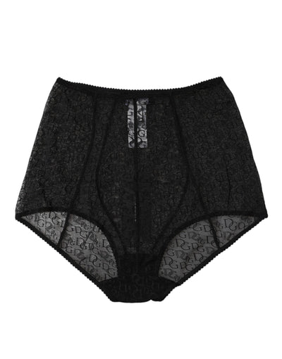 Culotte taille haute à logo noir Dolce &amp; Gabbana