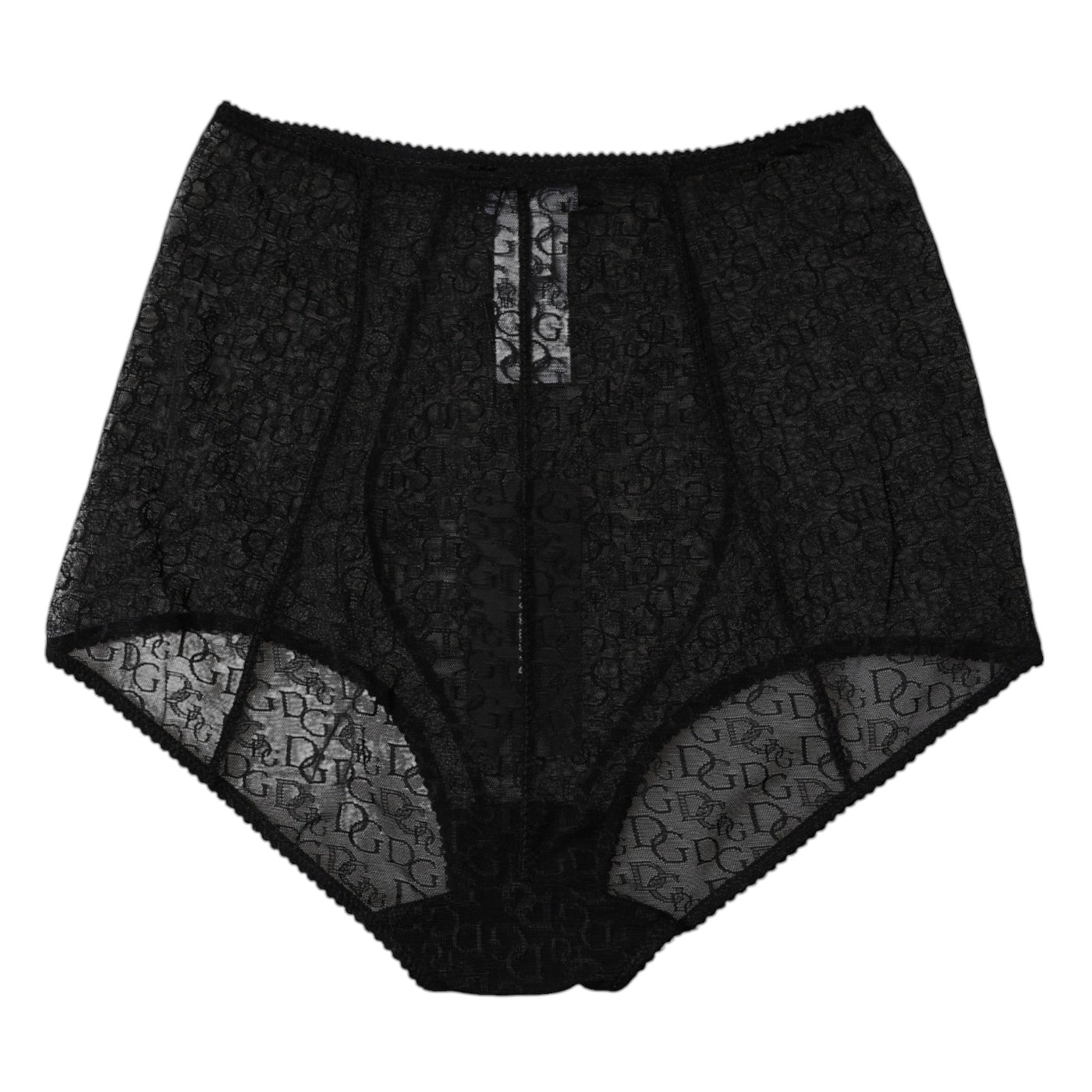 Culotte taille haute à logo noir Dolce &amp; Gabbana