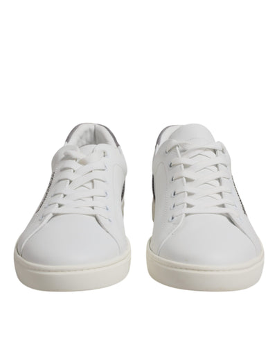 Dolce &amp; Gabbana witte suède lage sneakers
