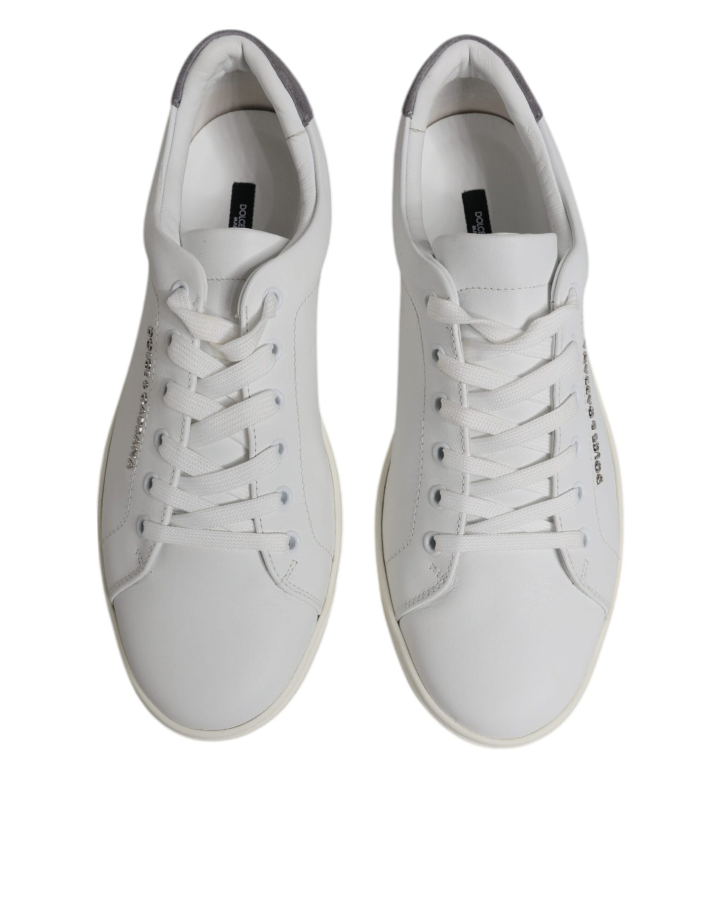 Dolce &amp; Gabbana witte suède lage sneakers