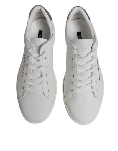 Dolce &amp; Gabbana witte suède lage sneakers