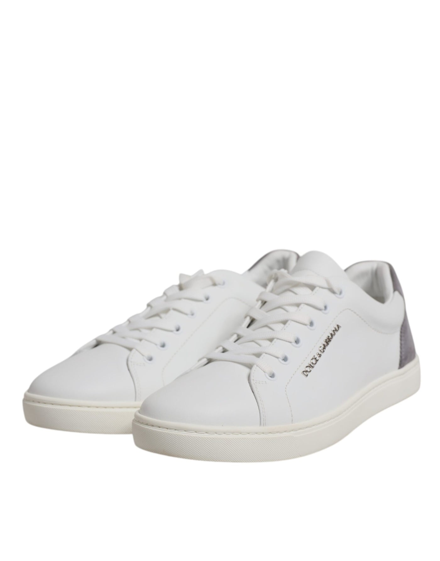 Dolce &amp; Gabbana witte suède lage sneakers