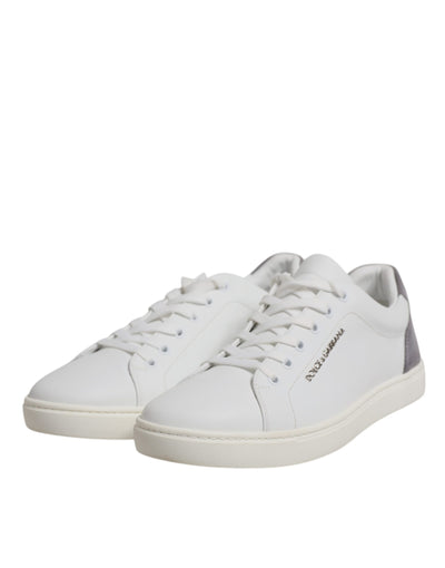Dolce &amp; Gabbana witte suède lage sneakers