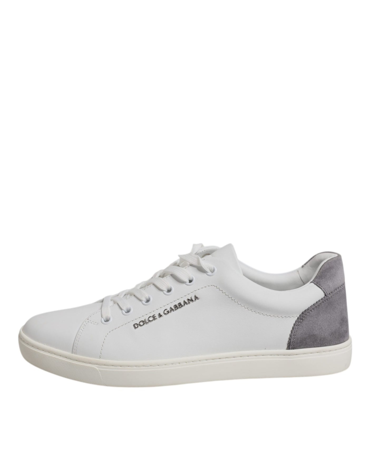 Dolce &amp; Gabbana witte suède lage sneakers