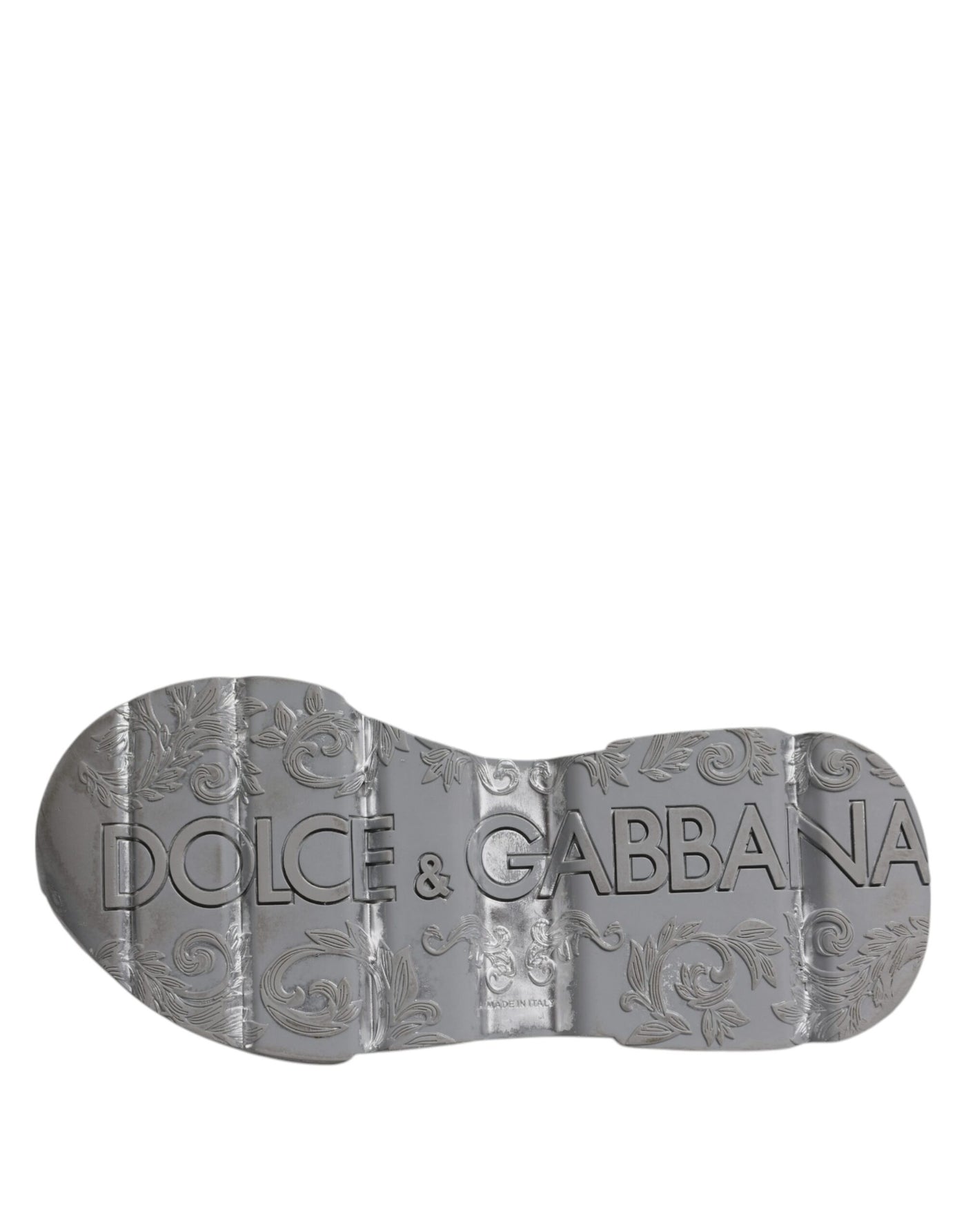 Dolce &amp; Gabbana Witte Zilveren Daymaster Lage Sneakers