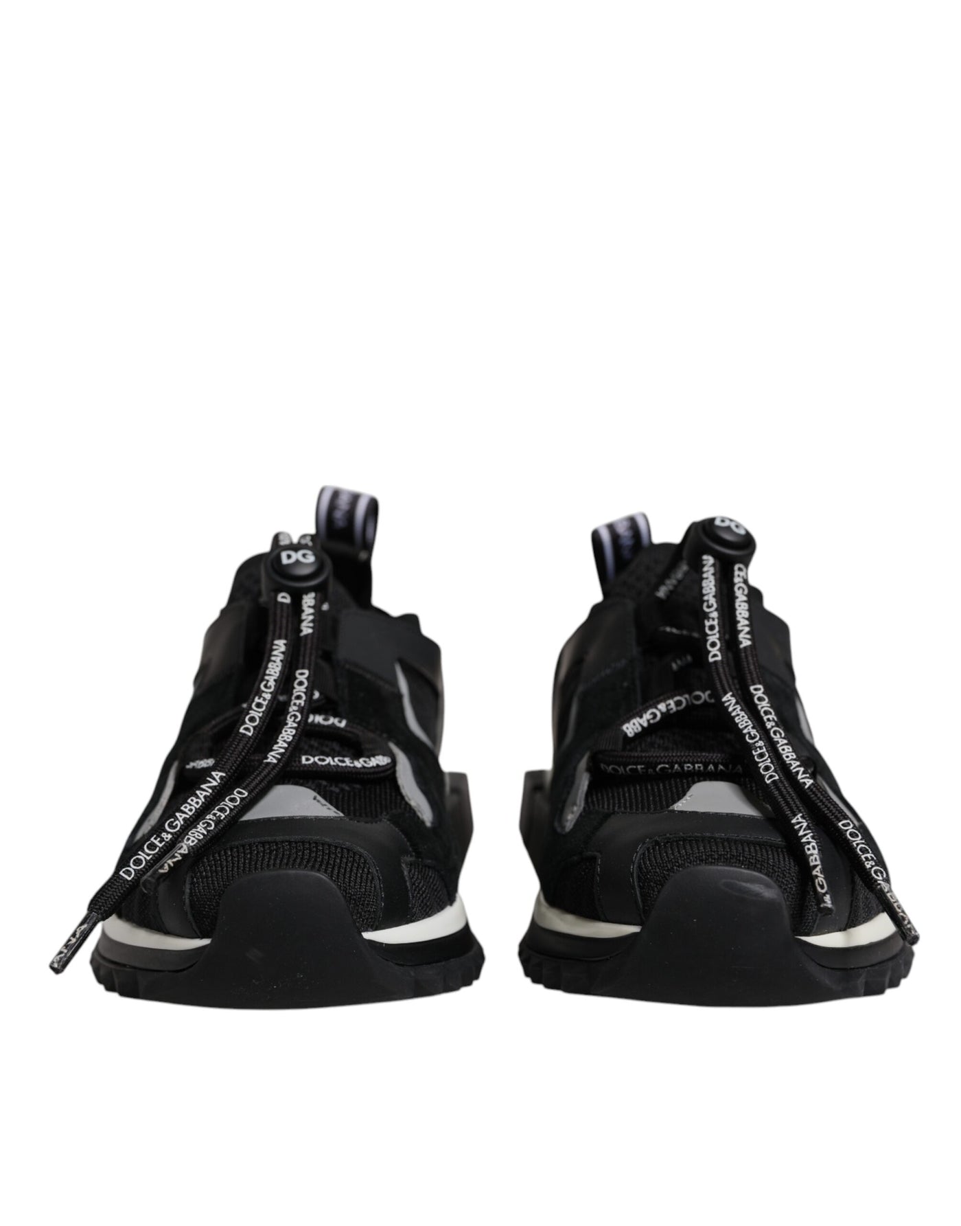 Dolce &amp; Gabbana Zwarte Mesh Sorrento Trekking Sneakers Schoenen
