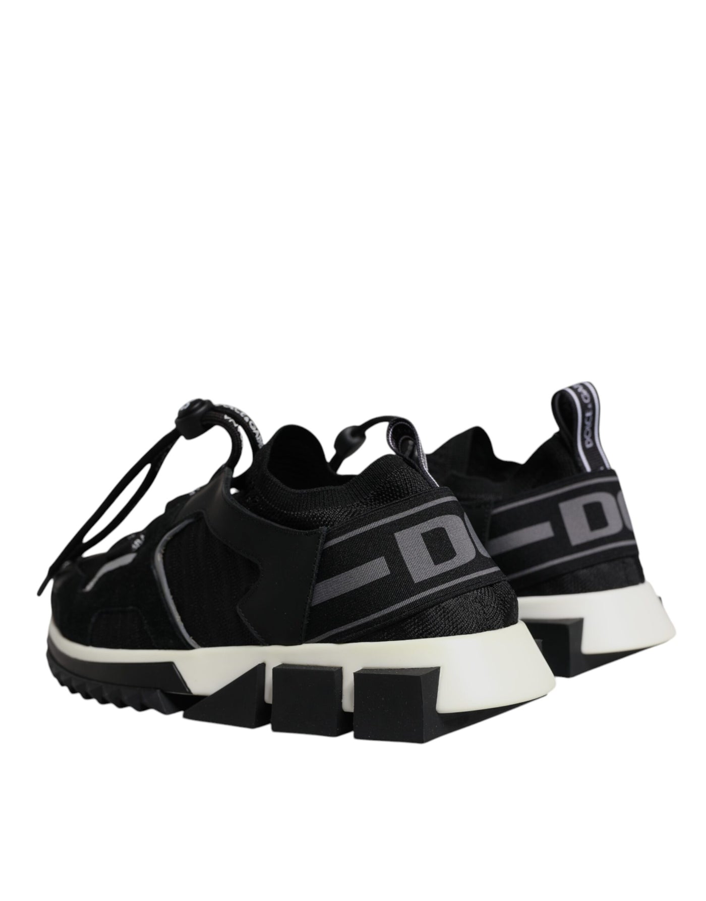 Dolce &amp; Gabbana Zwarte Mesh Sorrento Trekking Sneakers Schoenen