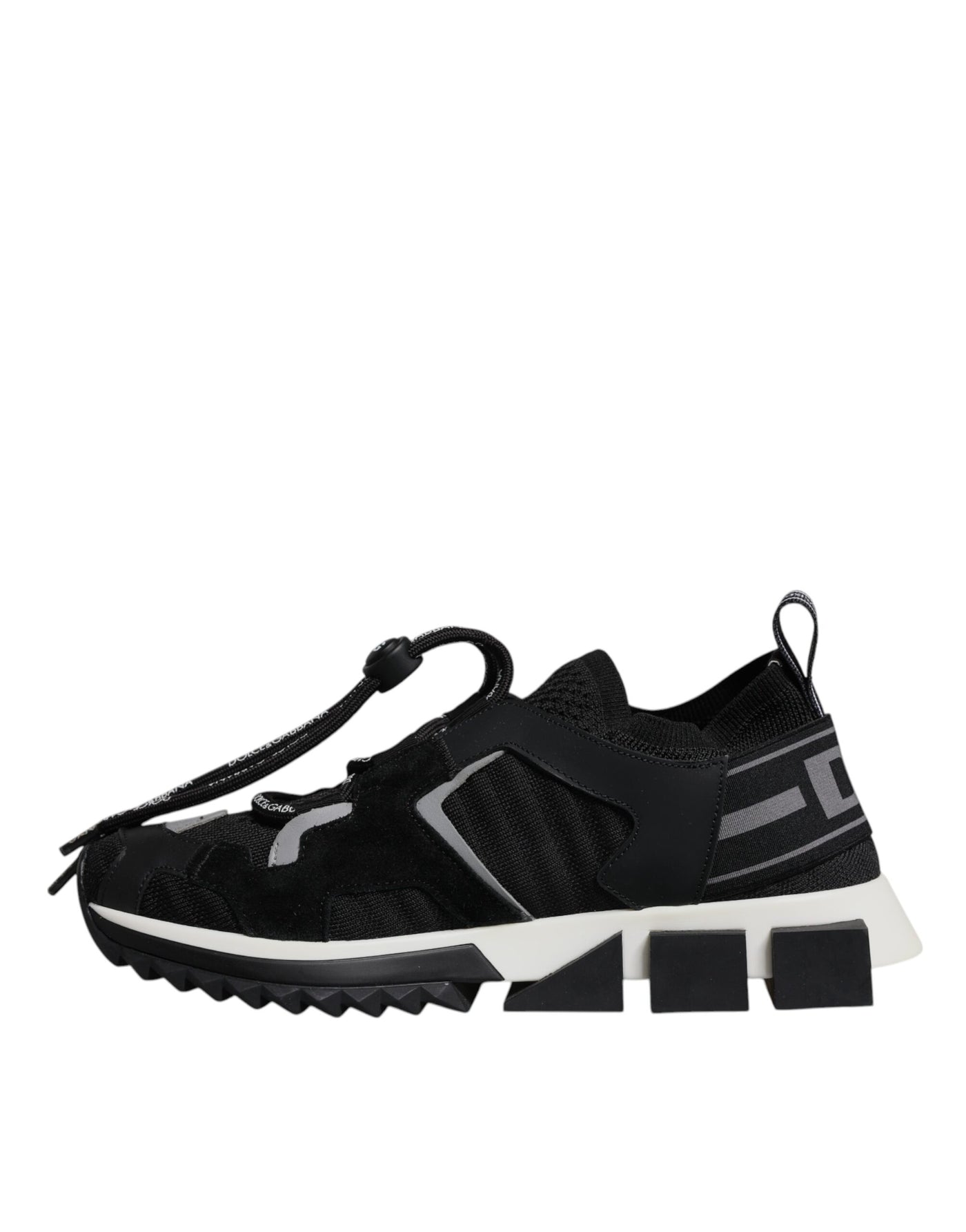Dolce &amp; Gabbana Zwarte Mesh Sorrento Trekking Sneakers Schoenen