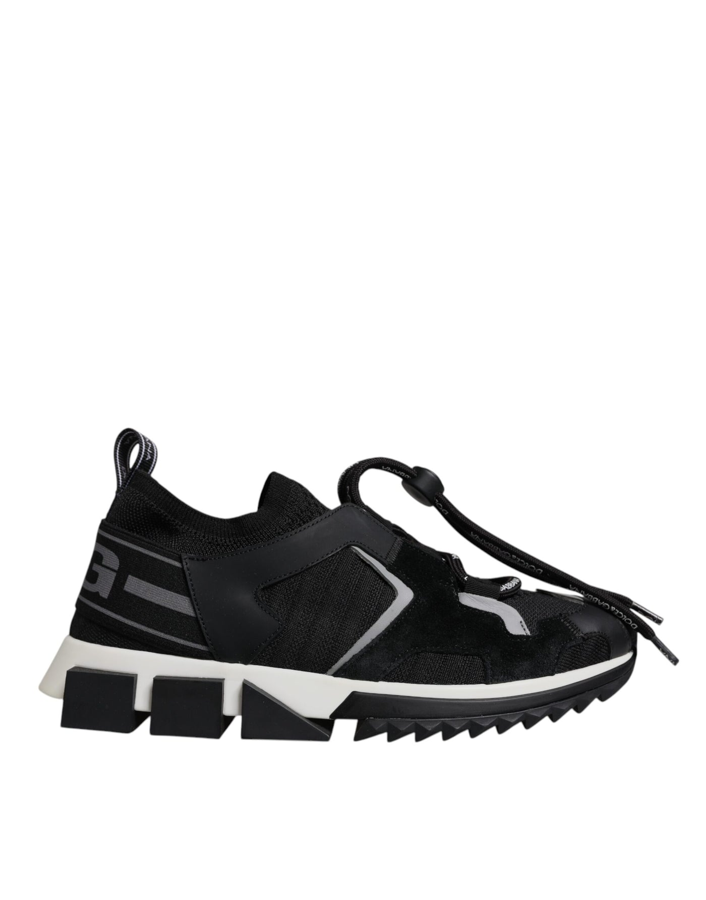 Dolce &amp; Gabbana Zwarte Mesh Sorrento Trekking Sneakers Schoenen