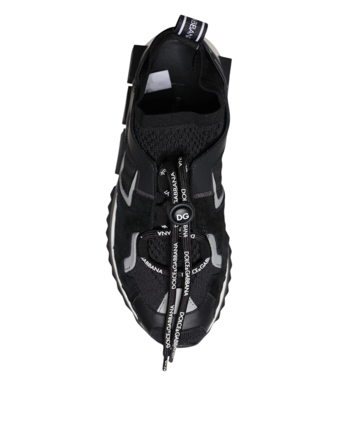 Dolce &amp; Gabbana Zwarte Mesh Sorrento Trekking Sneakers Schoenen
