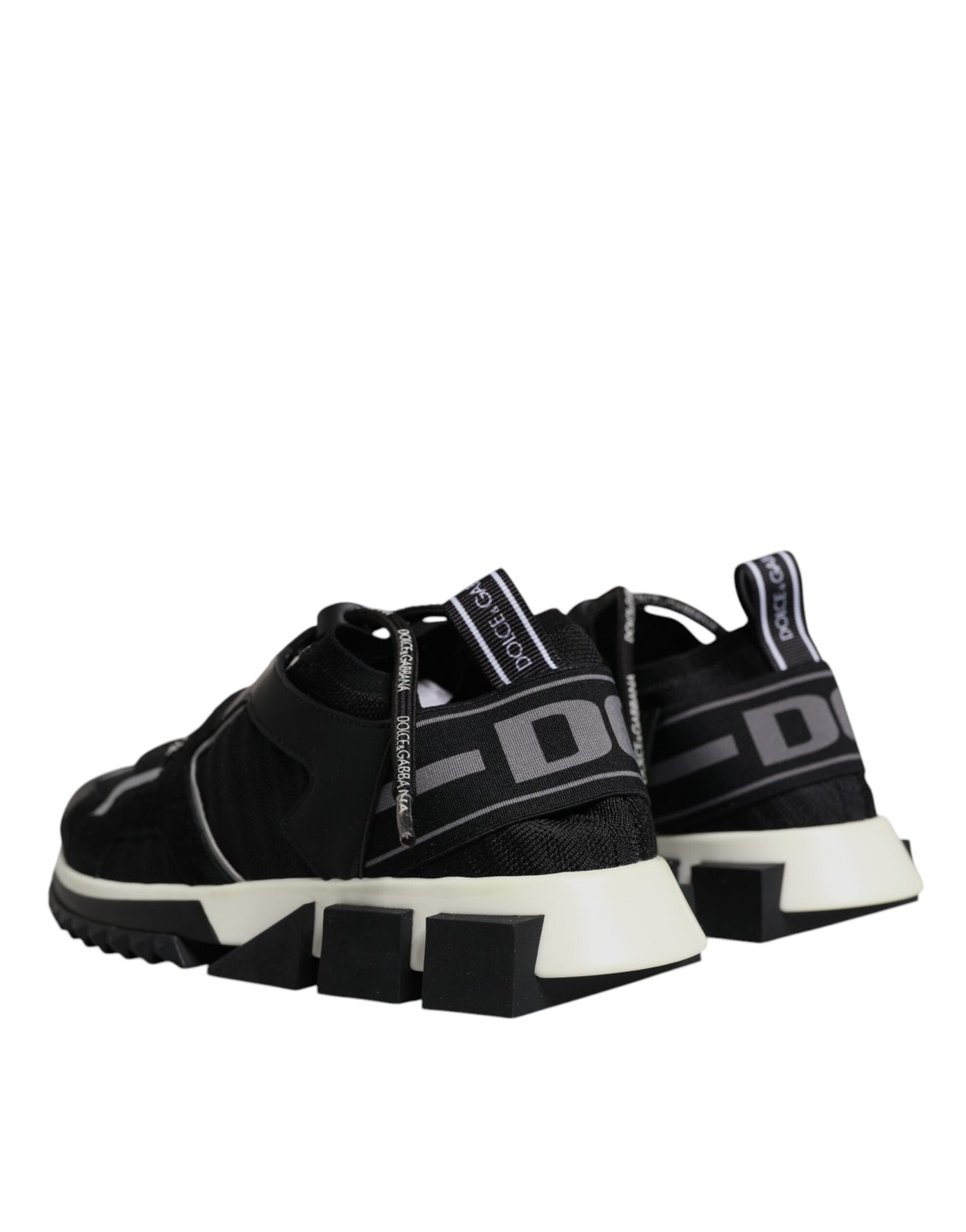 Dolce &amp; Gabbana Zwarte Mesh Sorrento Trekking Sneakers Schoenen
