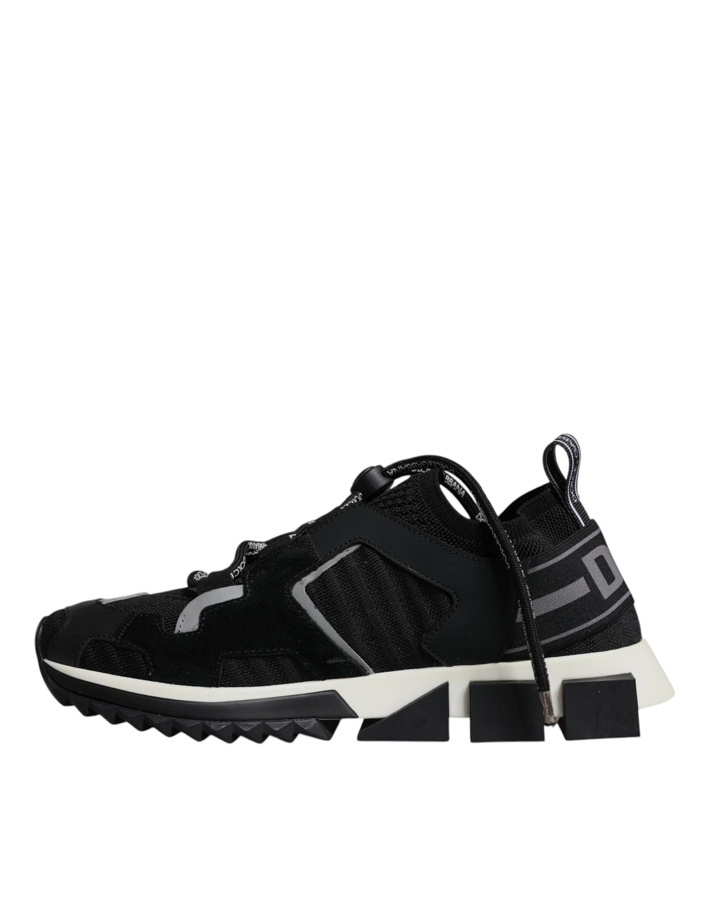 Dolce &amp; Gabbana Zwarte Mesh Sorrento Trekking Sneakers Schoenen