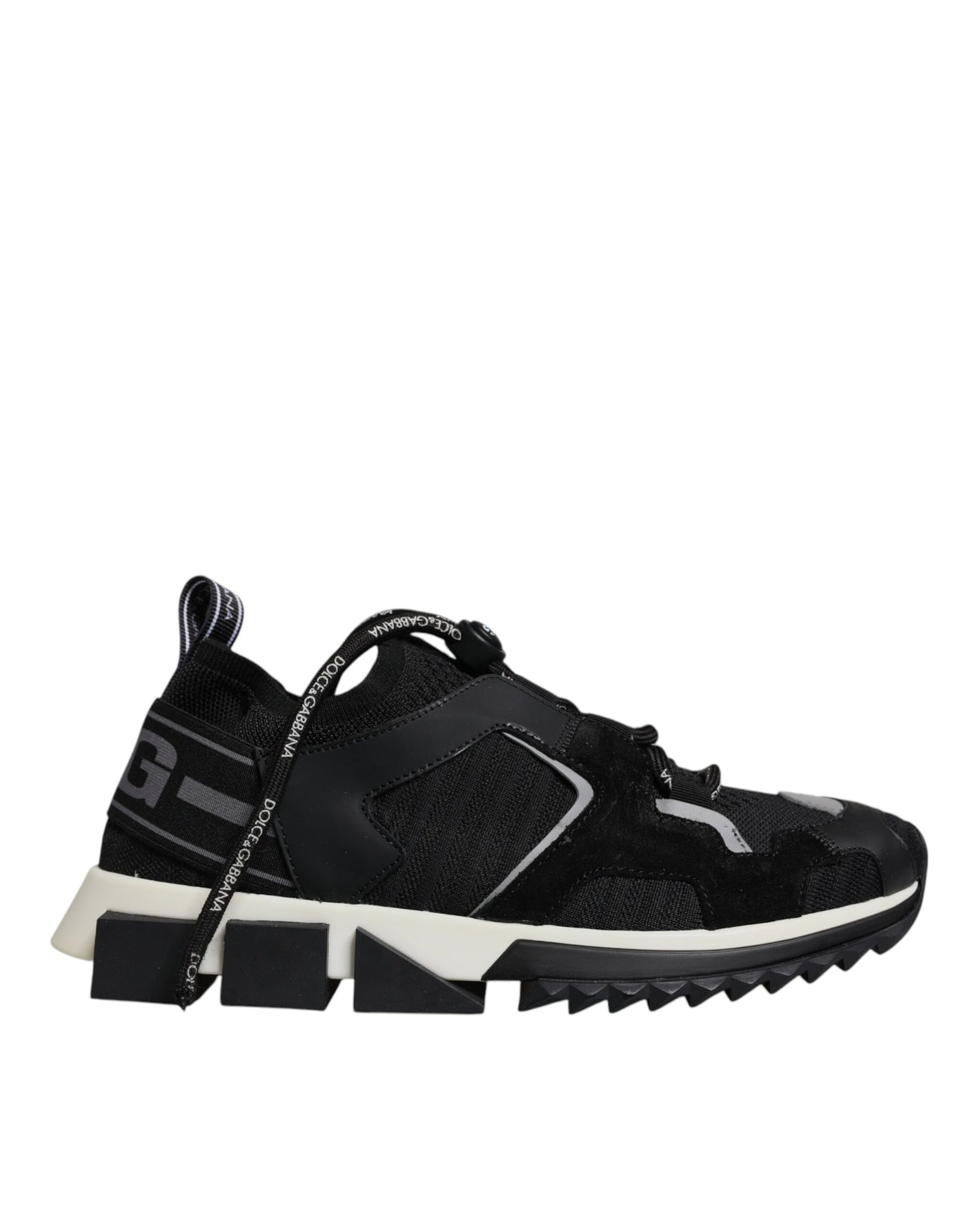 Dolce &amp; Gabbana Zwarte Mesh Sorrento Trekking Sneakers Schoenen