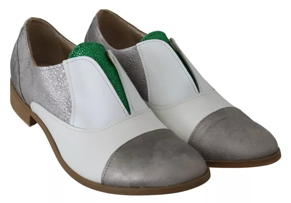 EBARRITO Multicolor Leather Slip-on Loafers Shoes