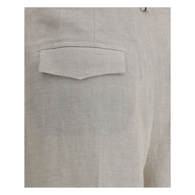 Pantalon en lin Brunello Cucinelli