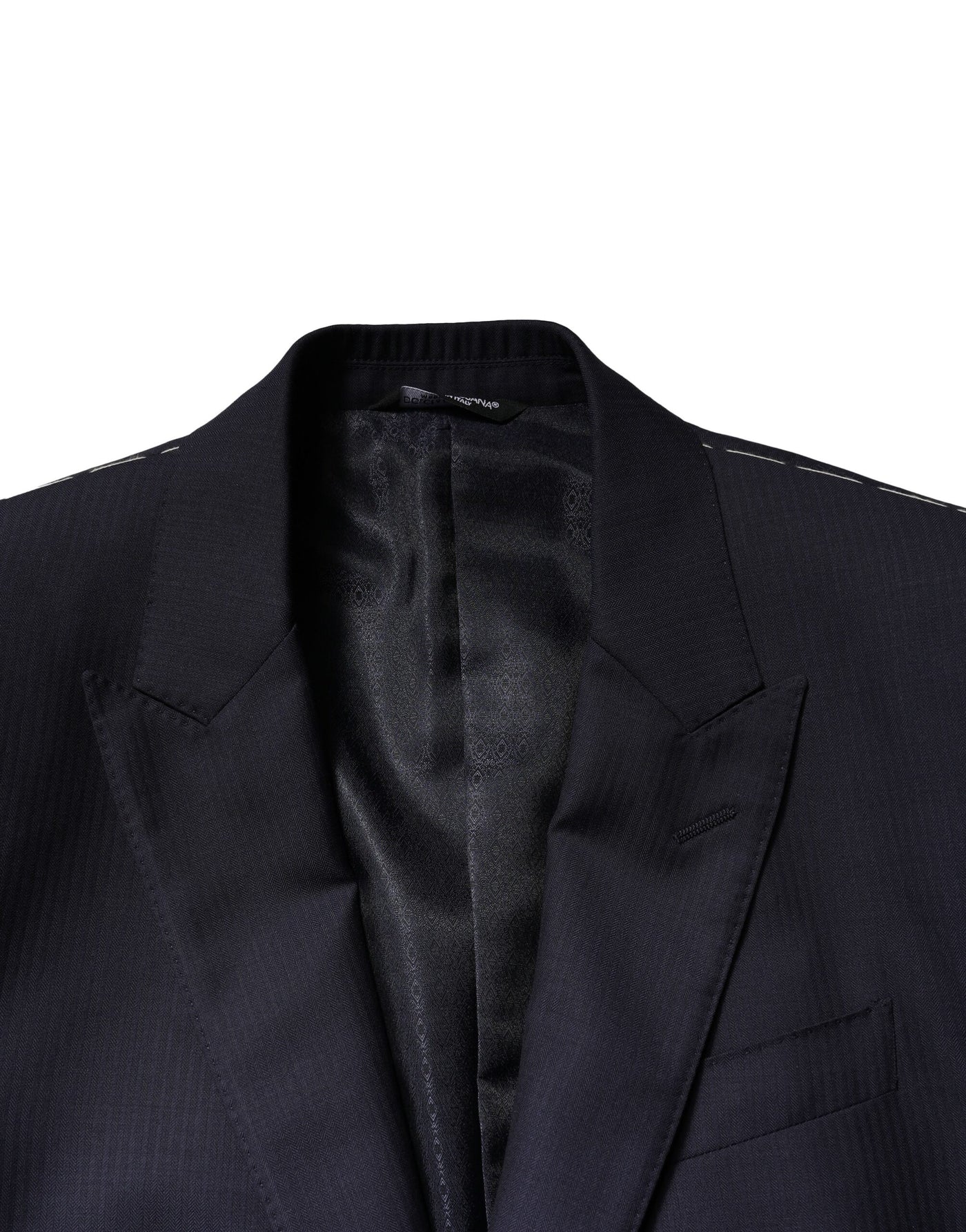 Costume 3 pièces en laine bleu Martini de Dolce &amp; Gabbana pour homme