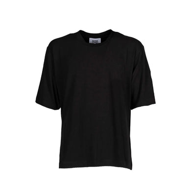 T-shirt en coton noir Alpha Studio