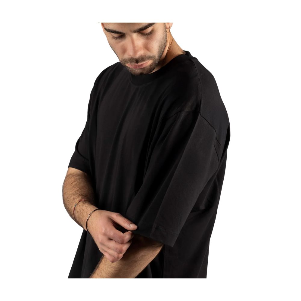 T-shirt en coton noir Alpha Studio