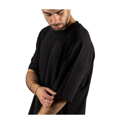 T-shirt en coton noir Alpha Studio