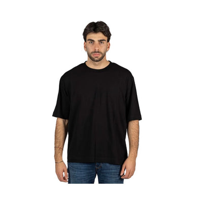 T-shirt en coton noir Alpha Studio