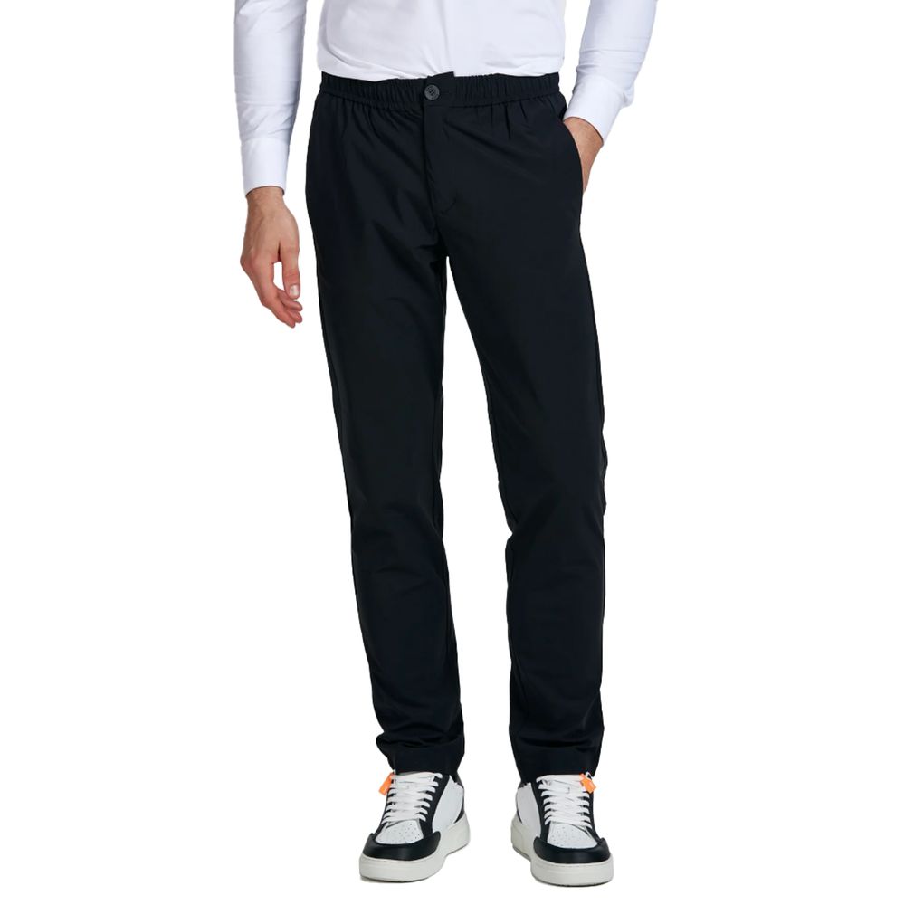 Suns Blue Nylon Jeans &amp; Broek