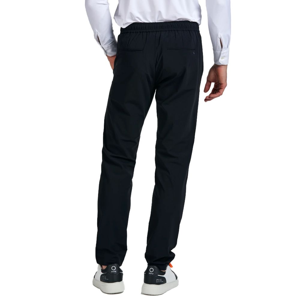Suns Blue Nylon Jeans &amp; Broek