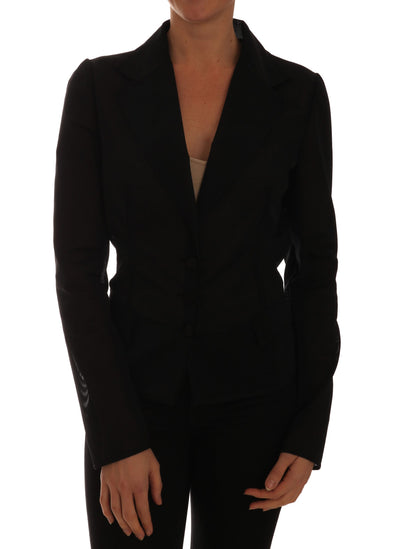 Veste blazer en filet de nylon noir Dolce &amp; Gabbana