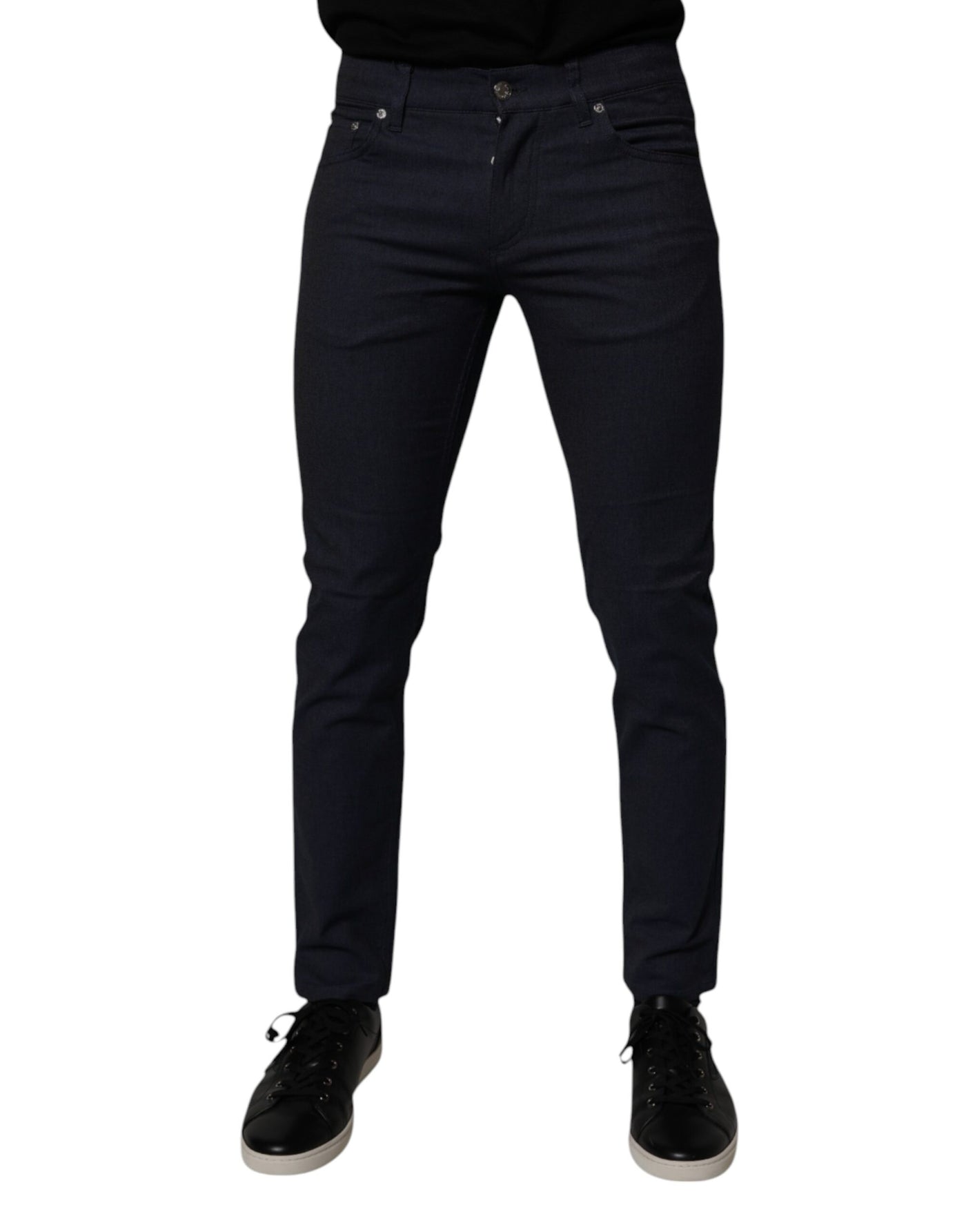 Dolce &amp; Gabbana donkerblauwe skinny jeans van katoenstretch