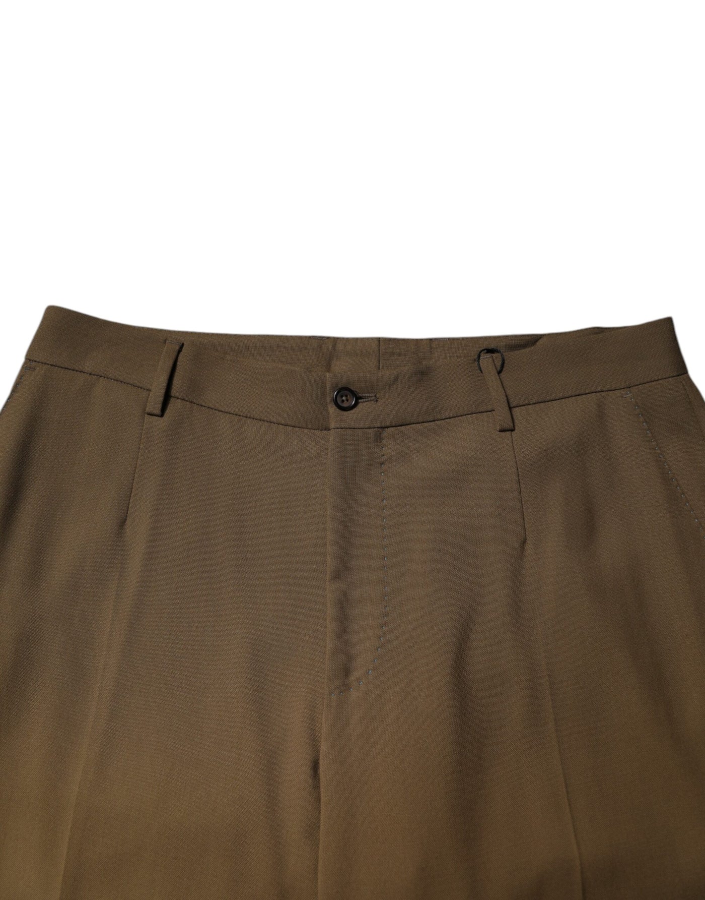 Dolce &amp; Gabbana Bruine Wollen Rechte Formele Broek