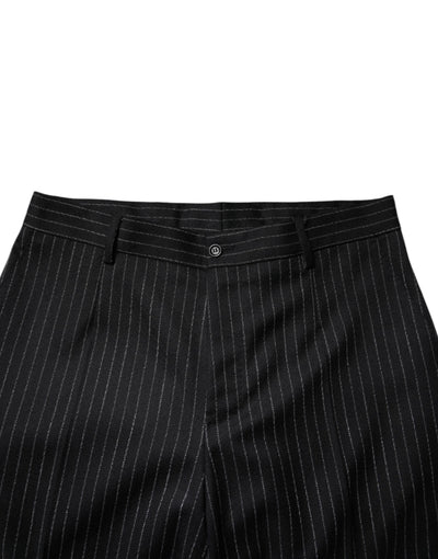 Dolce &amp; Gabbana Zwarte Strepen Wijde Broek voor Heren