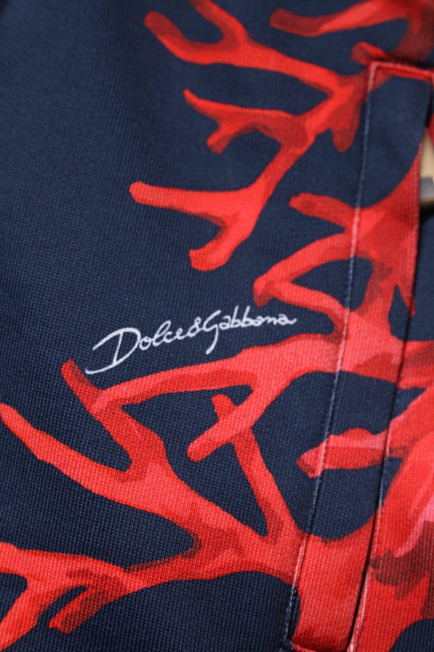 Dolce &amp; Gabbana Donkerblauwe Koralen Jogger Heren Sweatpants Broek
