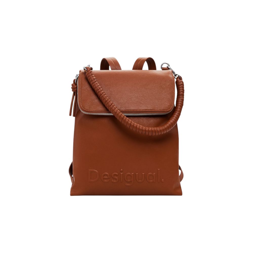 Desigual Bruine Polyethyleen Rugzak