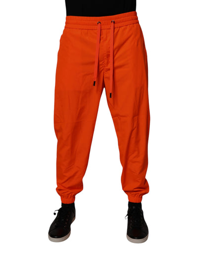 Dolce &amp; Gabbana Oranje Polyester Heren Joggingbroek