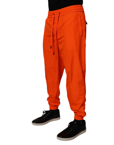 Dolce &amp; Gabbana Oranje Polyester Heren Joggingbroek