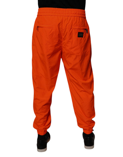 Dolce &amp; Gabbana Oranje Polyester Heren Joggingbroek
