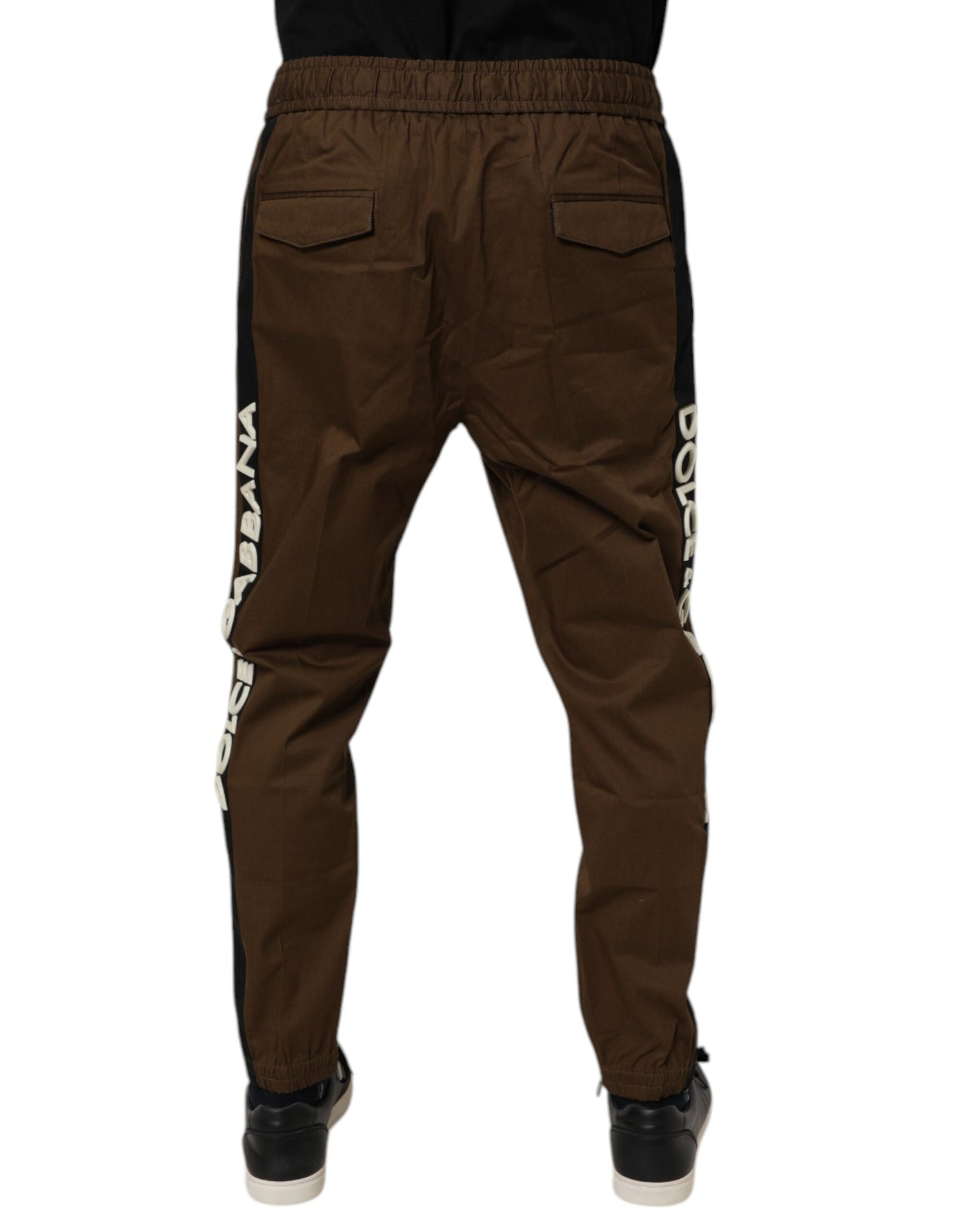 Dolce &amp; Gabbana Bruine Katoenen Stretch Joggingbroek Joggingbroek