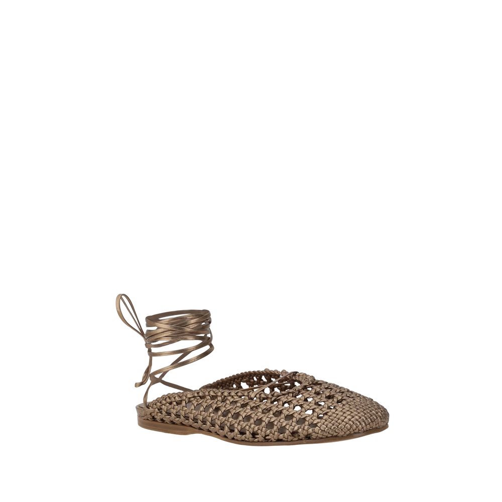 Mules en cuir effet filet Forte_Forte