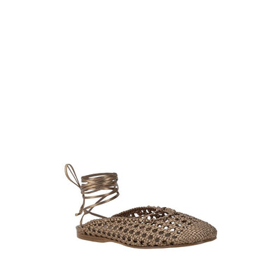 Mules en cuir effet filet Forte_Forte