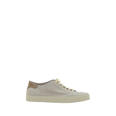 Brunello Cucinelli Crèmewitte leren sneakers