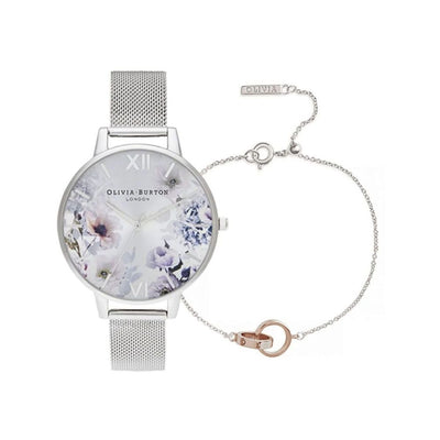 Olivia Burton Grijs Roestvrijstalen Horloge