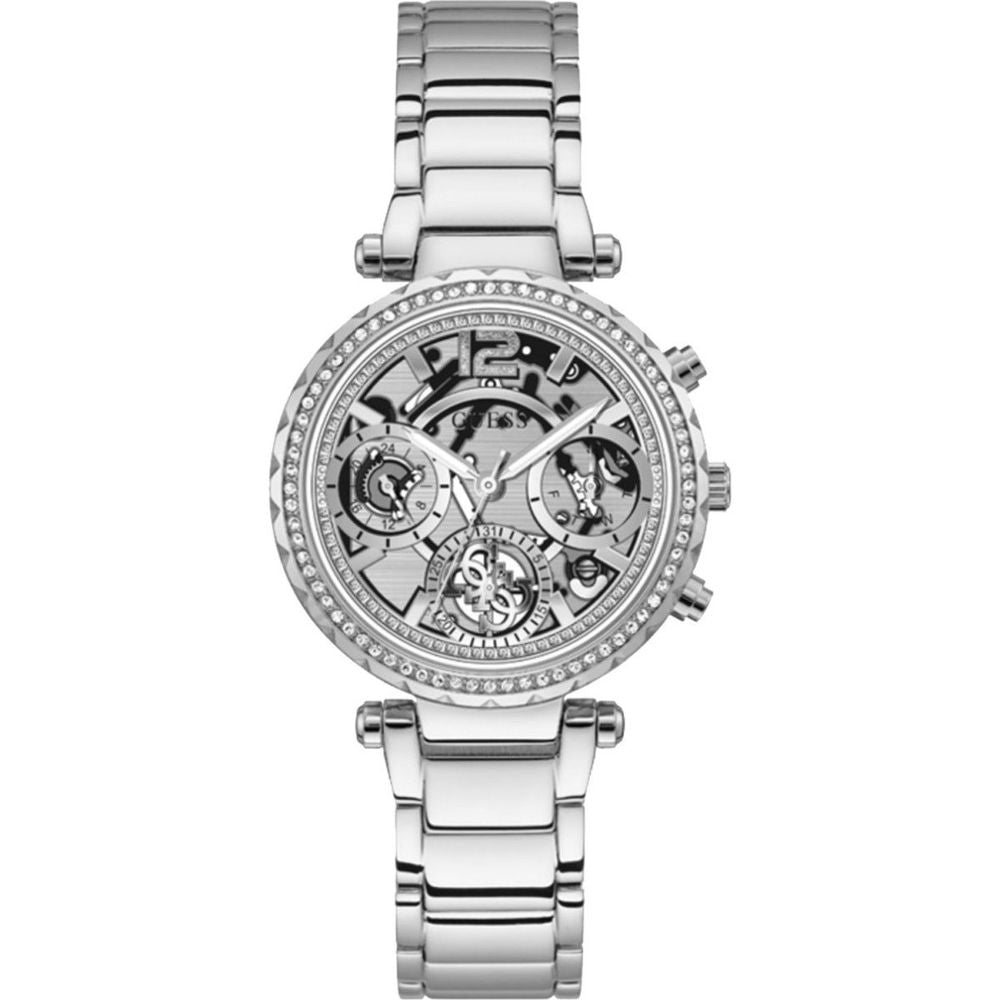 Guess grijs roestvrijstalen horloge