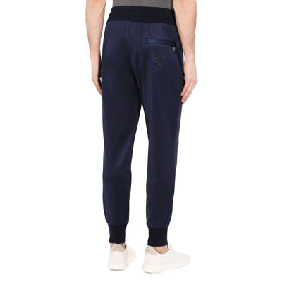 Dolce &amp; Gabbana blauwe zijden jeans en broek