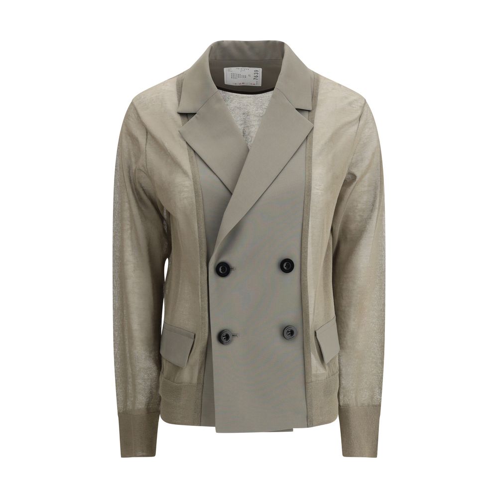 Veste blazer semi-transparente Sacai