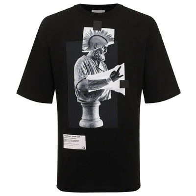 T-shirt en coton noir Diego Venturino